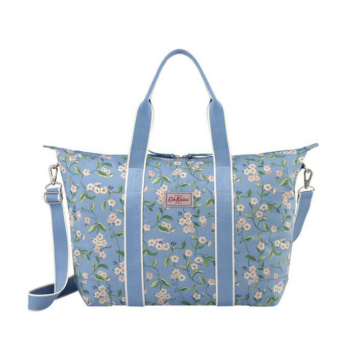 Foldaway Overnight Bag Forget me not Mid Blue