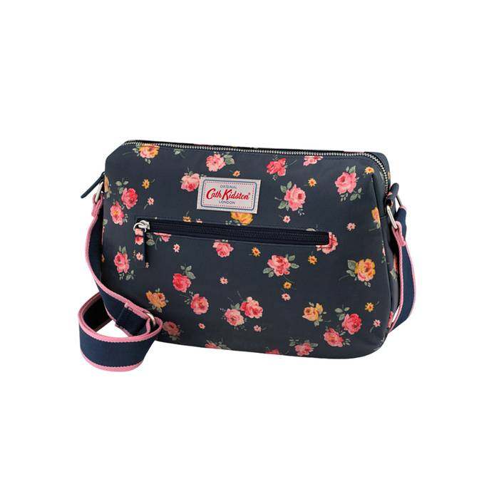Double Zip Bag Wimbourne Rose Navy 1
