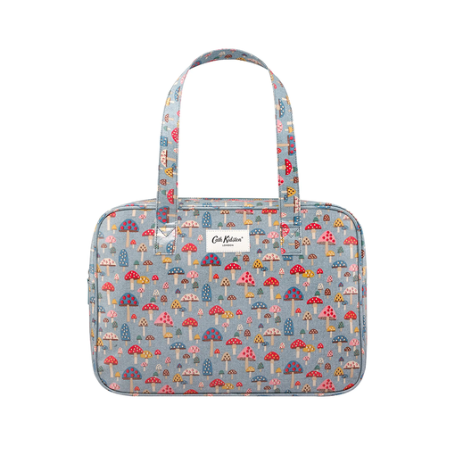 Soft Blue Female MFS Large Boxy Zip Bag Mini Mushrooms Women s Kids Bags Fashion Gifts Cath Kidston
