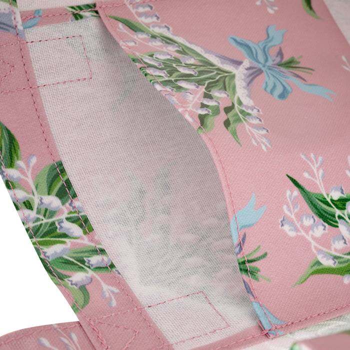 Female Large Bookbag Lily of The Valley Pink 1