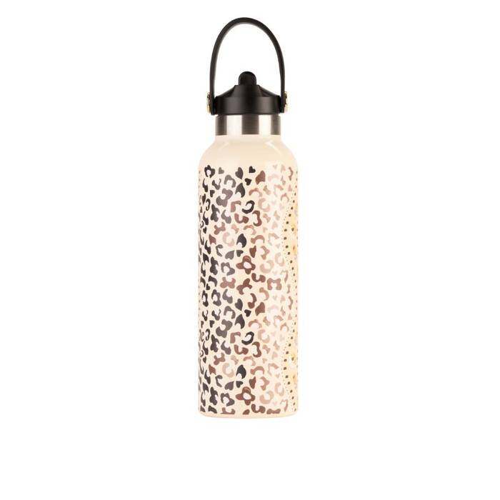Stainless Steel Bottle 500ML Leopard Yellow