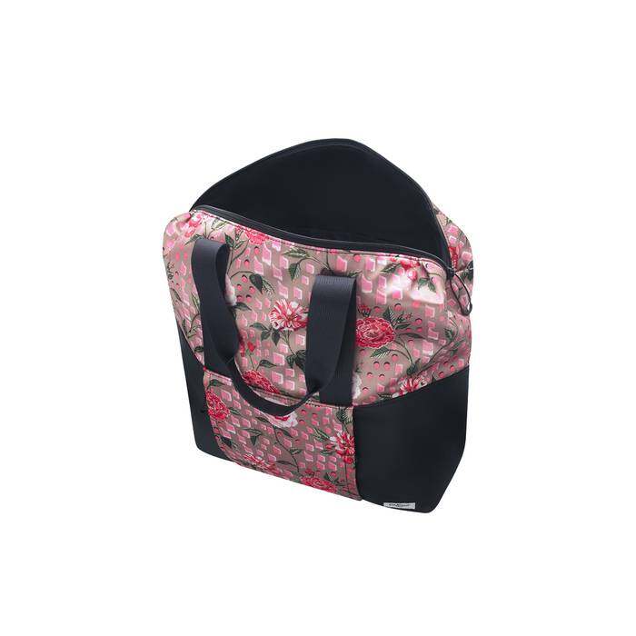 Recycled Satin Backpack Tote Tea Rose Camel 1