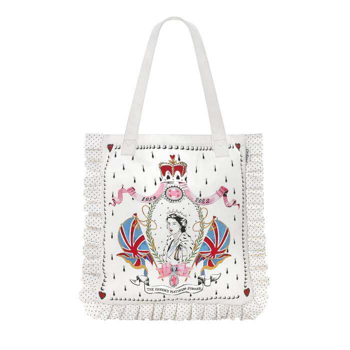 Frill Tote Queen Placement Cream 0