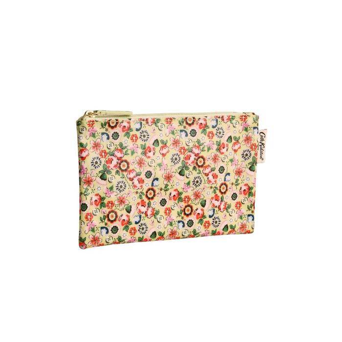 Female Zip Purse Pearly Queen Ditsy Yellow