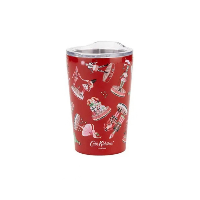 Red Stainless Steel Travel Mug Nutcracker