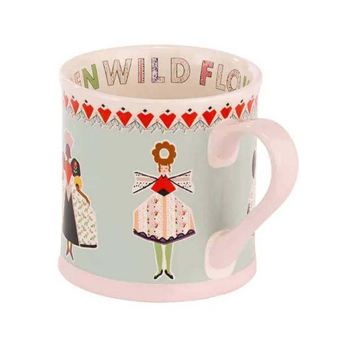 Mollie Mug 275 ML Wild Flowers Wild Women Green