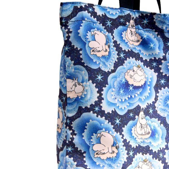 Female Foldaway Tote Moomin Clouds Blue 1