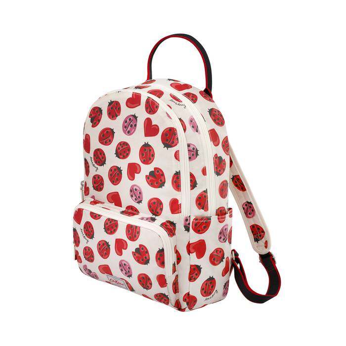 Pocket Backpack Lovebugs Warm Cream 1