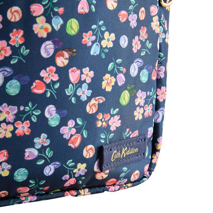 Female Compact Backpack Marble Ditsy Navy 1