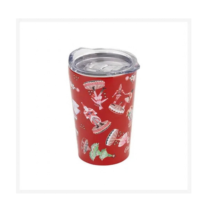 Red Stainless Steel Travel Mug Nutcracker 1