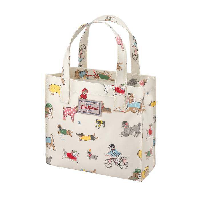 Small Bookbag Small Park Dogs Warm Cream 1