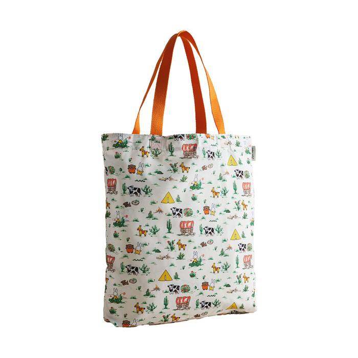 Female Foldaway Tote Miffy Rodeo Ecru