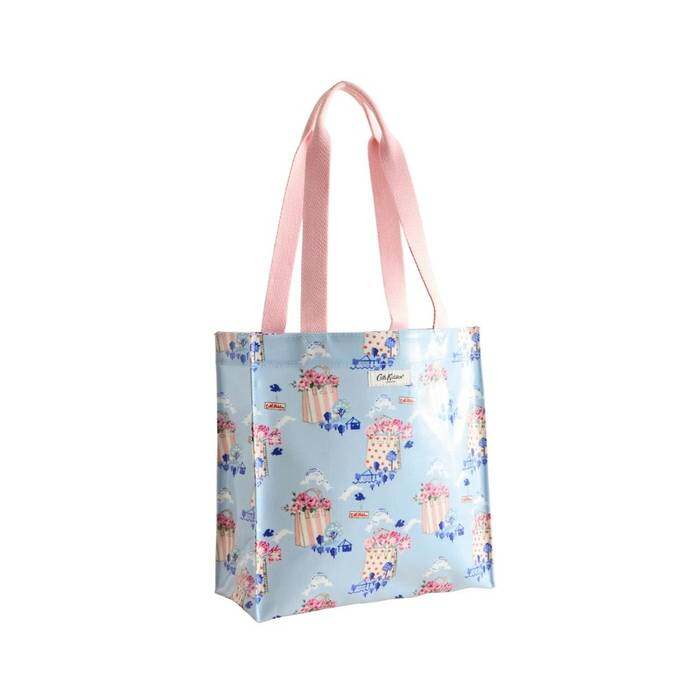 Female Medium Bookbag Flower Market Blue