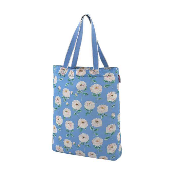 Small Foldaway Tote Dahlia Blue 1