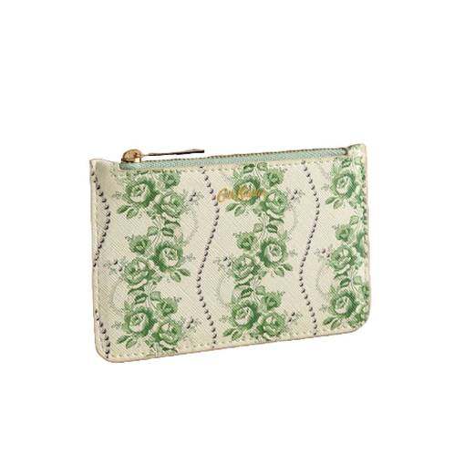 Female Charm Zip Purse Rose Pearl Minature Green Cath Kidston
