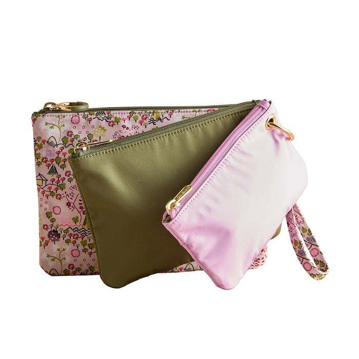 Female Set 3 pc. Layer Pouch Tiny Town Multi-color