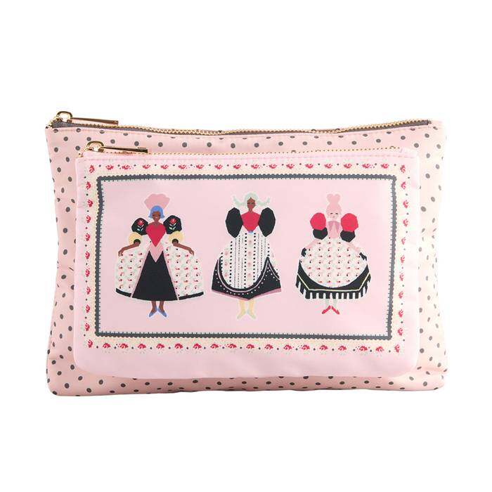 Female Double Pouch Dolly Muse Pink 1