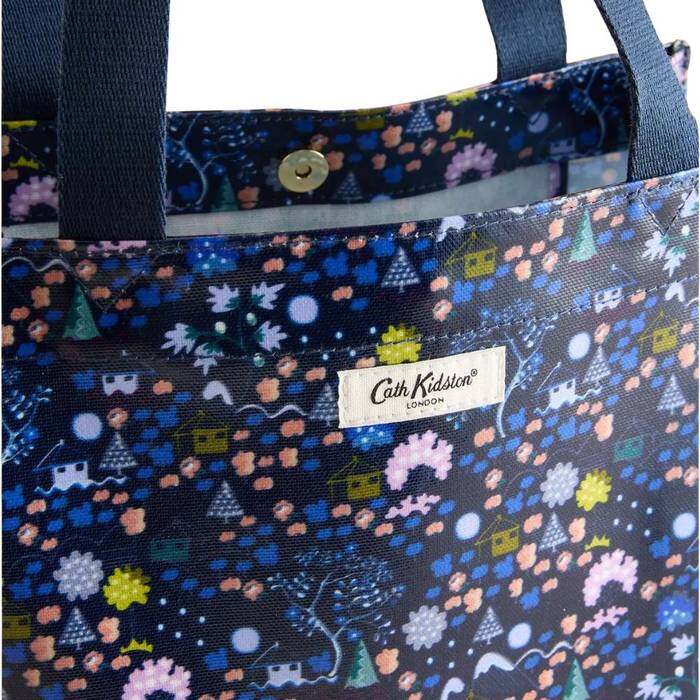 Female Medium Bookbag Tiny Town Navy 1