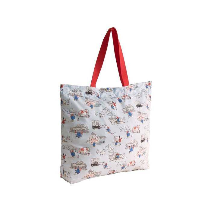 Female Large Foldaway Tote Paddington London Blue