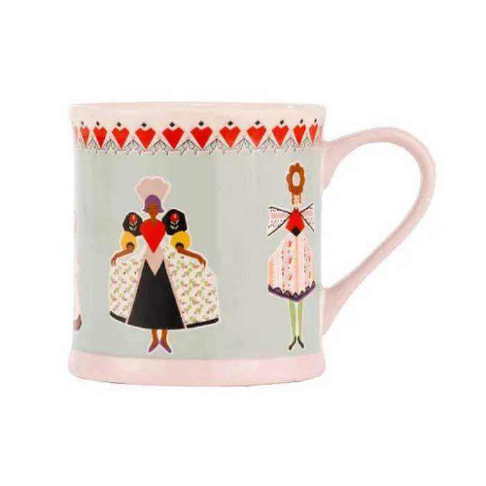 Mollie Mug 275 ML Wild Flowers Wild Women Green 1