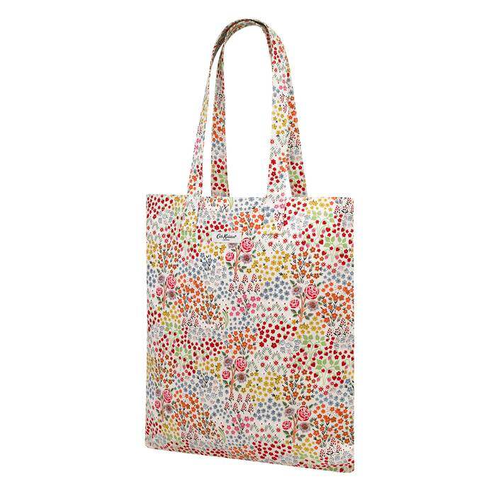 Cotton Bookbag Kingdom Ditsy Cream 1