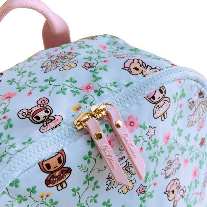 Female Foldaway Backpack Tokidoki Paper Dresses Blue 1