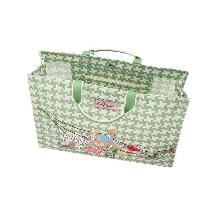 Strappy Carryall Park Dogs Light Green 1