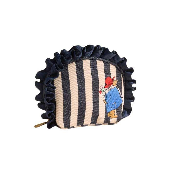 Female Half Moon Mini Pouch Paddington Stripe Navy