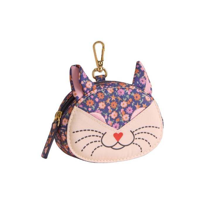Female Coin Purse Cat Folding Star Black