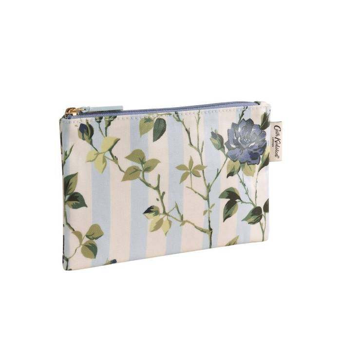 Female Zip Purse Climbing Rose Blue