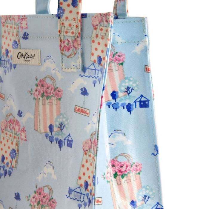Female Small Bookbag Flower Market Blue 1