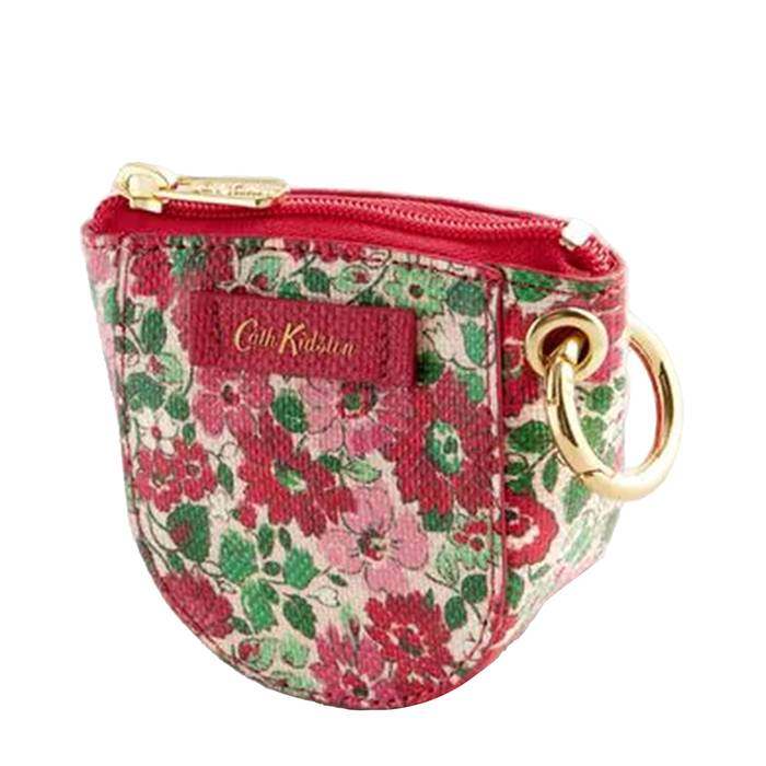 Female Curve Coin Purse Archive Ditsy Red