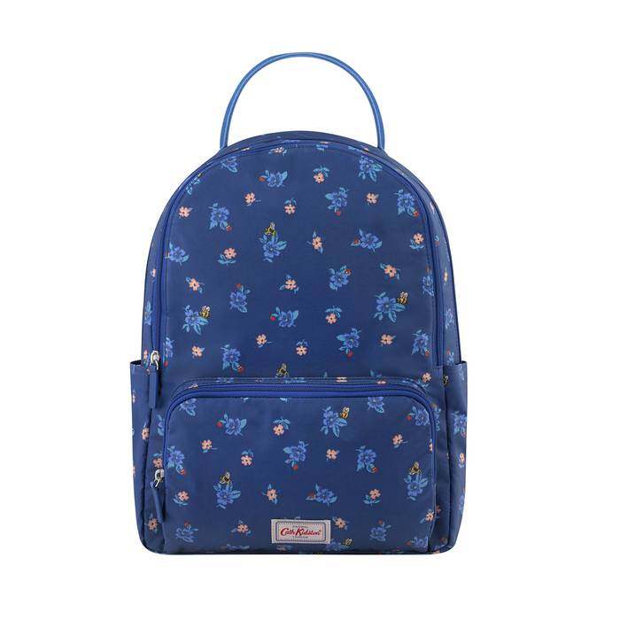 Pocket Backpack Greenwich Flowers Ditsy Midnight Blue