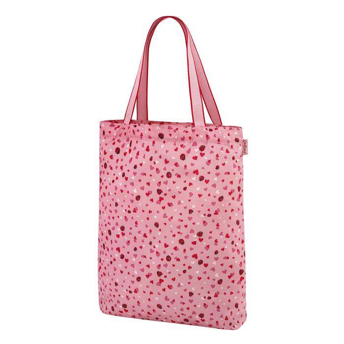 Small Foldaway Tote Mini Lovebugs Pale Rose 1