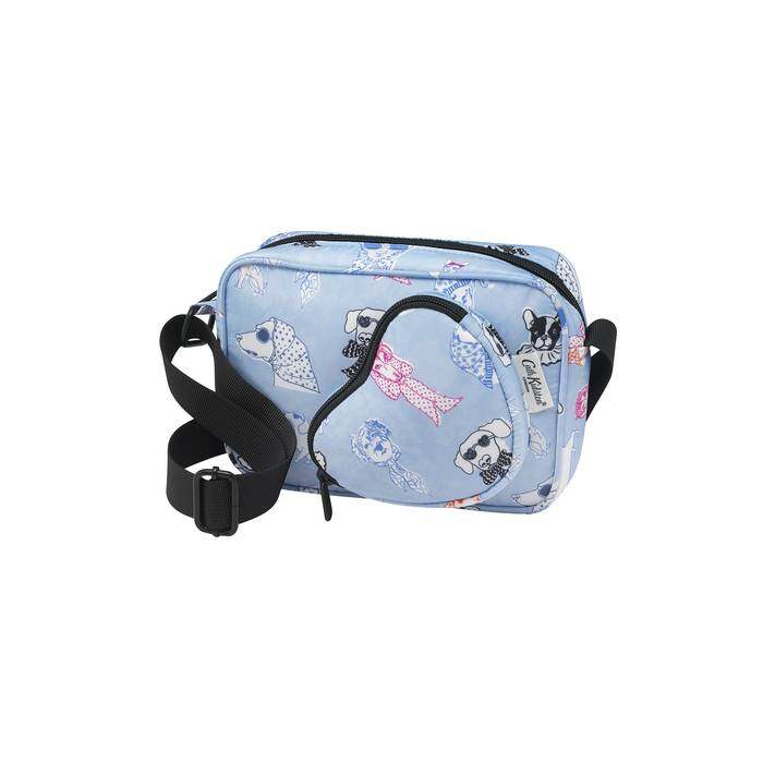 Foldaway Heart Cross Body Glamorous Dogs Blue