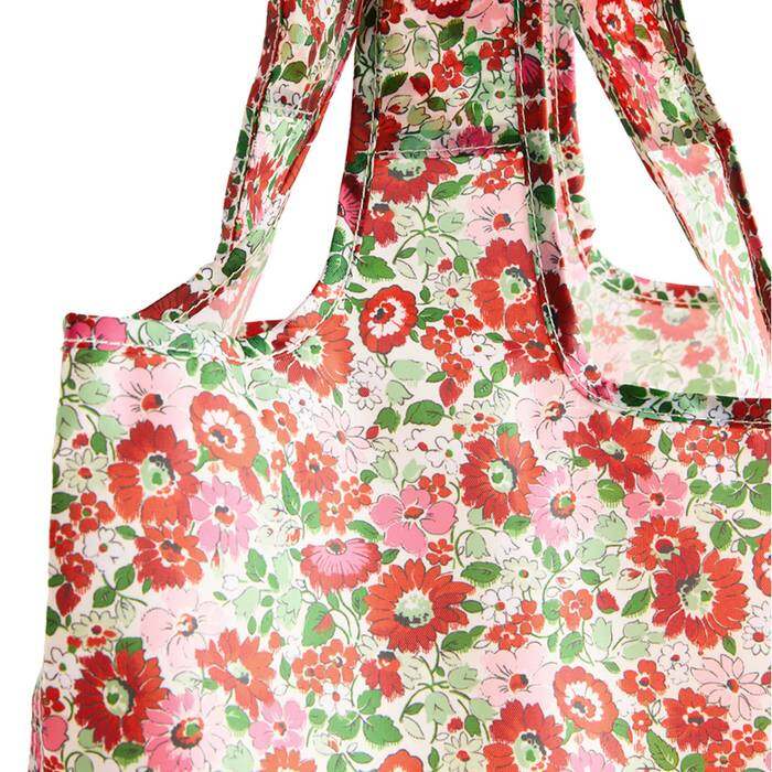 Female Foldaway Shopper Archive Ditsy Red 1