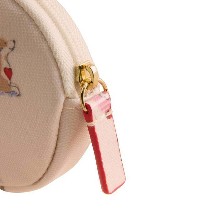 Female Oval Coin Purse Queenie's London Cream 1