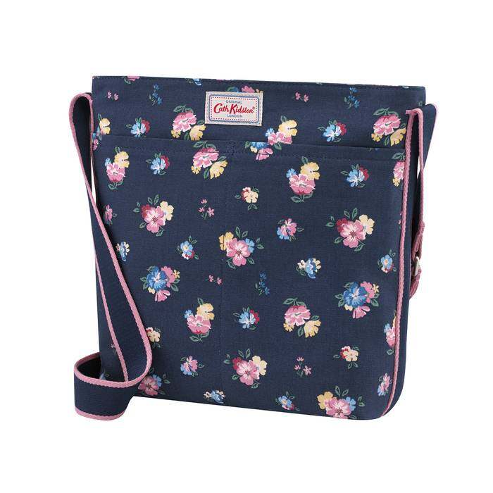 Zipped Messenger Bag Park Meadow Bunch Navy 1