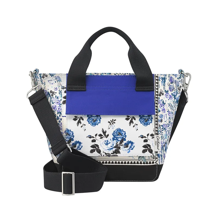 Small Bonded Tote (30yrs Toile) 30 Years Toile Small Bonded Tote Front and Back Placement Cream