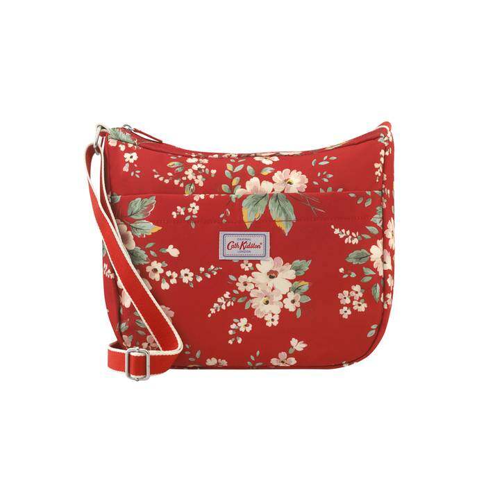 Medium Zip Messenger Spitalfields Red