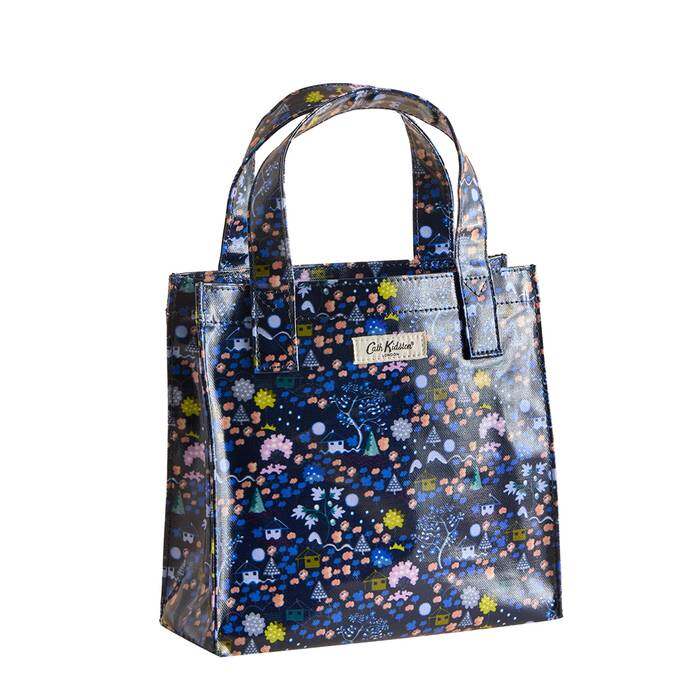 Female Small Bookbag Tiny Town Navy