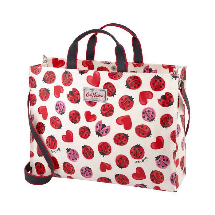 Strappy Carryall Lovebugs Warm Cream 1