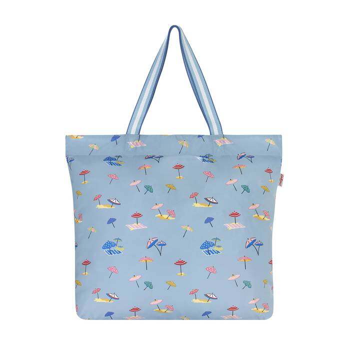 Large Foldaway Tote Sunny Parasols Light Blue