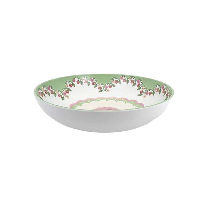 MELAMINE PICNIC SALAD BOWL STRAWBERRY MULTI
