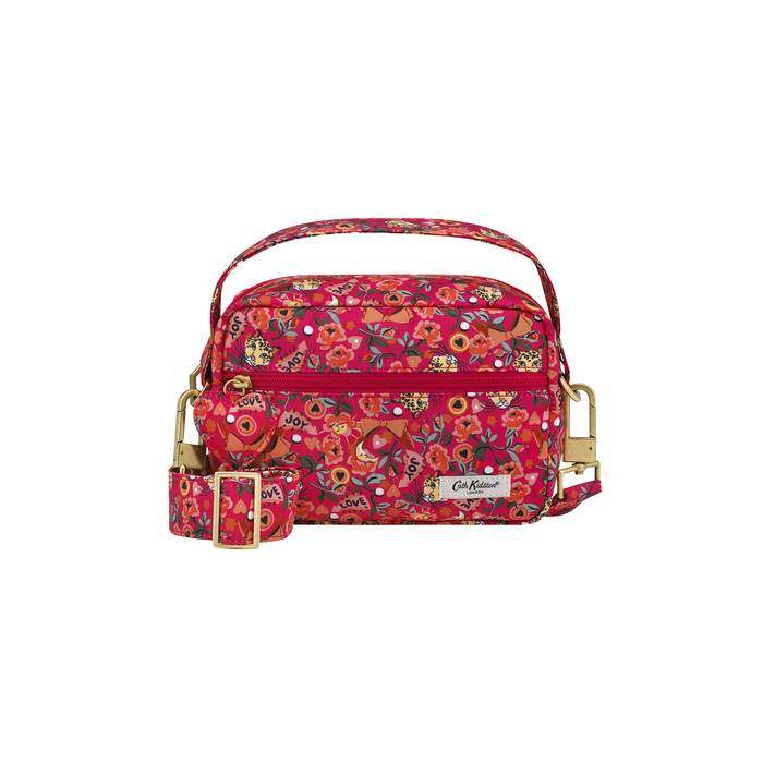 Pinball Ditsy The Heartly Cross Body Pink/Orange