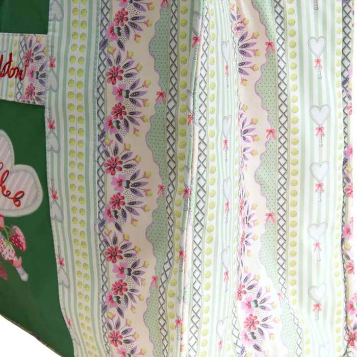Female Market Shopper Tennis Ditsy Green 1