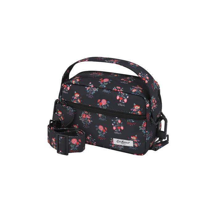 Recycled Rose Mini Cross Body Kingdom Posey Black 1