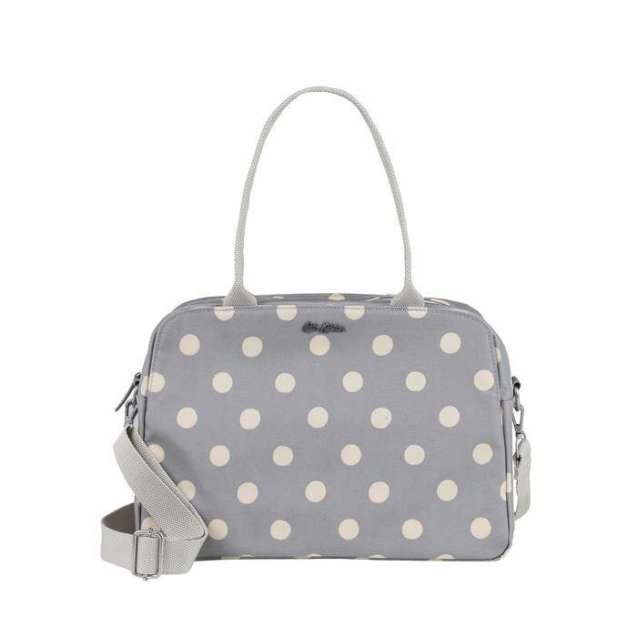 Samson Bag Button Spot Grey