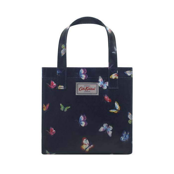 Small Bookbag Butterflies Navy