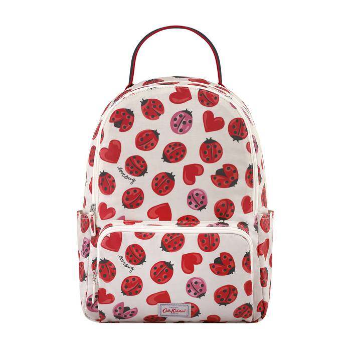 Pocket Backpack Lovebugs Warm Cream